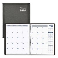 Blueline 2020 Net Zero Carbon Monthly Planner, 14 Months (Dec 2019 - Jan 2021), Soft Black Cover, 11 x 8.5 inches (C835.81T-20)