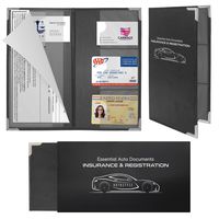 Autostyle Corner Guard Insurance and Registration Card Holder | Premium Wallet with Magnetic Closure (Black)