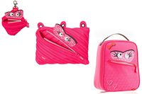 ZIPIT Monstar Lunch Bag & Pouches Set, Pink