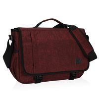 Hynes Eagle Laptop Messenger Bag 15.6 inch Commute Shoulder Bag for Men & Women Red