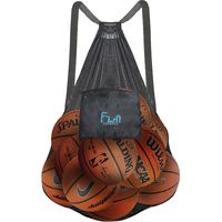 Mesh Bag Ball Beach Toy (Black - XXXL) - Large Backpack for Basketball Pool Swim