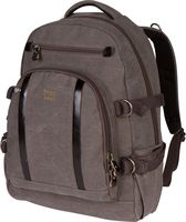 Troop London Canvas Padded Backpack Fits 15.5 Inch Laptop Size Large TRP0257 (3 - Black)