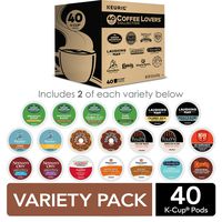 Keurig Coffee Lovers' Collection Sampler Pack, Single-Serve K-Cup Pods, Variety Pack, 40 Count (Pack of 1)