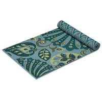 Gaiam Yoga Mat Premium Print Reversible Extra Thick Non Slip Exercise & Fitness Mat for All Types of Yoga, Pilates & Floor Workouts, Fossil Flair, 6mm