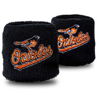 Franklin Sports Baltimore Orioles MLB Baseball Wristbands - MLB Team Logo Sweatbands - Great for Costumes + Uniforms - Pair
