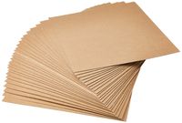 Grafix Medium Weight Chipboard Sheets, 12-Inch by 12-Inch, Natural, 25-Pack