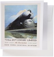 3dRose Set of 12 Greeting Cards, Image of Train from New York to Chicago (gc_174013_2)