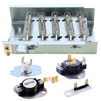 279838 Dryer Heating Element 3977767 3392519 Dryer Heating Element Kit 3977393 Thermal Fuse & 3387134 Dryer Thermostat Compatible Whirlpool Kenmore Roper Maytag Estate Inglis KitchenAid Crosley Amana