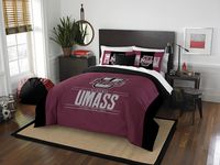 Officially Licensed NCAA UMass Minutemen "Modern Take" Full/Queen Comforter and 2 Sham Set