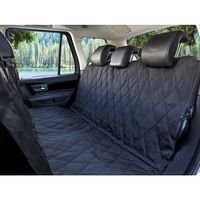 BarksBar Luxury Pet Car Seat Cover with Seat Anchors for Larger Cars, Trucks, and Suv's - Black, Waterproof & Nonslip Backing (X-Large, Black)
