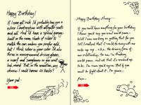 Quiplip Handwritten Yours Truly Birthday Cards, 6-Pack (YT06096PCK)