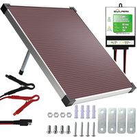 SOLPERK 12V Solar Panel，Solar trickle Charger，Solar Battery Charger and Maintainer，Suitable for Automotive, Motorcycle, Boat, ATV,Marine, RV, Trailer, Powersports, Snowmobile, etc. (20W Amorphous)