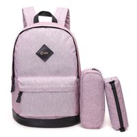 CrossLandy High School Bookbag Waterproof School Backpack Fits 15.6" Laptop, Lavender