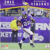 Turner Perfect Timing 2015 Minnesota Vikings Team Wall Calendar, 12 x 12 Inches (8011703)