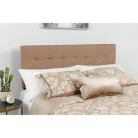 Flash Furniture Bedford Tufted Upholstered Full Size Headboard in Camel Fabric