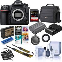 Nikon D850 DSLR Camera Body - Bundle with 32GB SDHC U3 Card, Camera Case, Spare Battery, Cleaning Kit, Memory Wallet, Card Reader, Pc Software Package