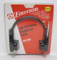 Emerson AM/FM Stereo Headphone Radio AR2200