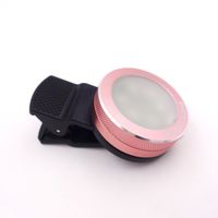 Taousa 70399 Universal Led Fill-in Light Clip-On Portable Mini Pocket Spotlight, for iPhone, iPad, iPod, Samsung, HTC, Tablets Camera Video Light, Adjustable 3 Stages Brightness, Color Rose Gold