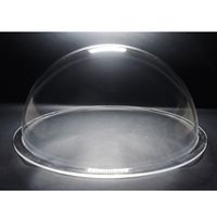 DURADOM Acrylic Dome With Flange Clear Plastic Hemisphere - Multi Use Bubble Pet Dog Fence Window Sphere CCTV Dome Acrylic Camera Perspex Display Transparent Cover Floating Fish Dome (20 inch / 500mm)