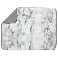 S&T XL Microfiber Dish Drying Mat, 18" x 24", Marble