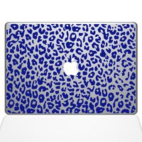 The Decal Guru 2047-MAC-13X-DB Leopard Spots Decal Vinyl Sticker, Dark Blue, 13" MacBook Pro (2016 & Newer)