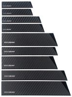ExecuChef Professional Knife Edge Guards | 9 Piece Universal Blade Covers | Extra Strength, ABS Plastic and Felt Lining that's BPA-Free, Non-Toxic and Food Safe