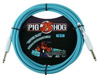 Pig Hog PCH10DB 1/4" to 1/4" Daphne Blue Guitar Instrument Cable, 10 Feet