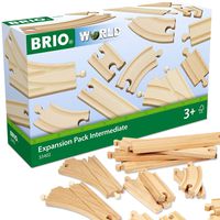 BRIO World 33402 Expansion Pack Intermediate | Wooden Train Tracks for Kids Age 3 and Up