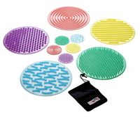 TickiT Silishapes Sensory Circles - Set of 10 - Calming Sensory Toy for Kids - Assists Autistic Toddlers & Children
