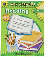 Teacher Created Resources 3490 Daily Warm-Ups Book, Reading, Grade 4