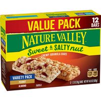 Nature Valley Granola Bars, Sweet & Salty Bar, 100% Natural Oats, Variety Pack, 12 Bars