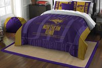 Officially Licensed NCAA Northern Iowa Panthers Modern Take Full/Queen Comforter and 2 Sham Set