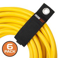Extension Cord Wrap Organizer, 6 Pack of Storage Straps - XXL 20 Inch Hook and Loop Hanger Wraps for Power Cables, Hoses, Ropes, and More
