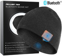 Upgraded Bluetooth Beanie Hat Wireless Headphones Headset Music Hat Winter Knit Cap with Stereo Speakers & Microphone Unique Christmas Tech Gifts for Women Mom Her Men Teen Boys Girls Gray