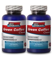 Green Coffee Bean Extract Cleanse - Clean & Detoxify Your Body (2 Bottles)