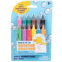 Bath Crayons Super Set - Set of 12 Draw in The Tub Colors with Bathtub Mesh Bag, Unique Won't Disintegrate in Water Formula