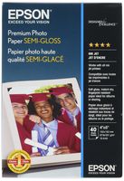Epson Premium Photo Paper SEMI-GLOSS (4x6 Inches, 40 Sheets) (S041982)