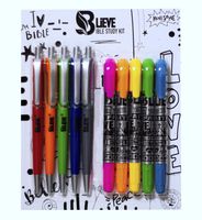 BLIEVE- Bible Study Kit With Gel Highlighters And Pens No Bleed Through, Amazing Bible Highlighter and Pens Fine Tip set Planner Supplies Gifts 10 Items