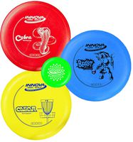 INNOVA Disc Golf Starter Set - Colors May Vary 160-180g - DX Putter, Mid-Range, Driver