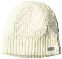 Under Armour Women's Around Town Beanie, Ivory (130)/Steel, One Size Fits All