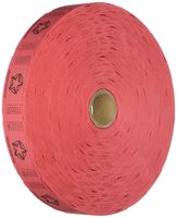 1 X 2000 Red Star Single Roll Consecutively Numbered Raffle Tickets