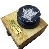 Riverstone Audio - Rock & Roll Series 380 Record Weight Turntable Stabilizer (380 g) - Anodized Aluminum - Laser Engraved Surface - Vinyl Angel - Color: (Deep Ocean)
