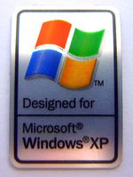 Designed for Microsoft Windows XP Sticker 15 x 22mm [3]