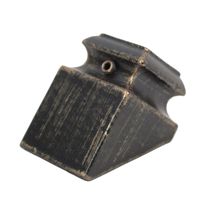 Iron Baluster Shoes - Slant Shoes with Screw - for Use with 1/2" Square Balusters - Set of 10 (Oil-Rubbed Bronze)