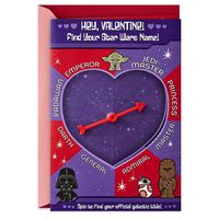 Hallmark Star Wars Valentines Day Card for Kids (Find Your Star Wars Name)