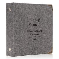 Ablus 100 Pockets Mini Photo Album for Fujifilm Instax Mini 7s 8 8+ 9 25 26 50s 70 90 Instant Camera & Name Card（Grey）