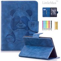 Case for Kindle E-Reader (8th Generation 2016), LittleMax(TM) PU Leather Panda Embossed Wallet Case Magnetic Closure Cover for Amazon Kindle 6" Display, 8th Gen 2016 Release -01 Blue
