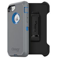 OtterBox DEFENDER SERIES Case for iPhone 8 & iPhone 7 (NOT Plus) - Retail Packaging - MARATHONER (COWABUNGA BLUE/GUNMETAL GREY)