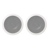 AmazonBasics 6.5" Round In-Ceiling In-Wall Mounted Speakers, Set of 2