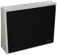 Valcom S-504 Interior Metal Speaker with 25/70-volt transformer with Black Cloth Grille, Gray